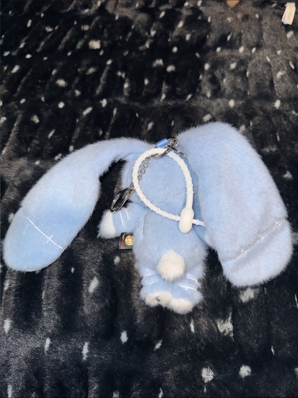 Depression Rabbit Plush Keychain - Picture 3 of 4